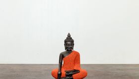 Wood Carving Buddhist Statue